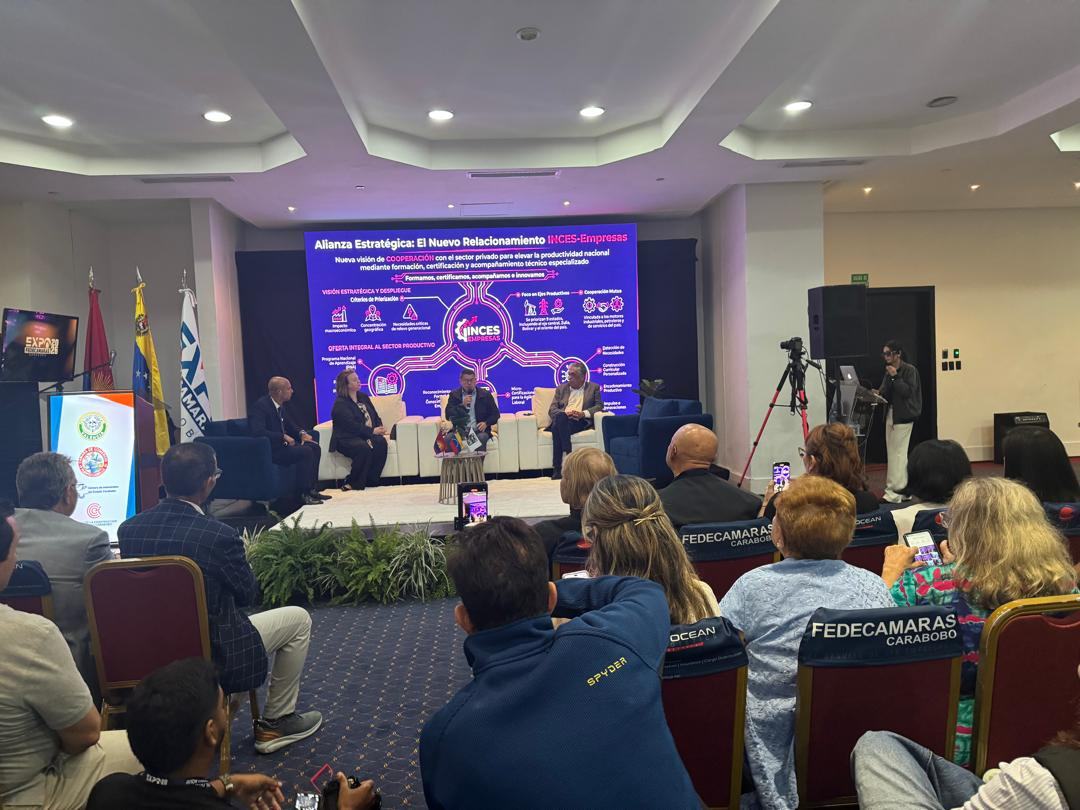 Inces presentó su nuevo modelo de relacionamiento con las empresas en ExpoFedecámaras Carabobo 2026
