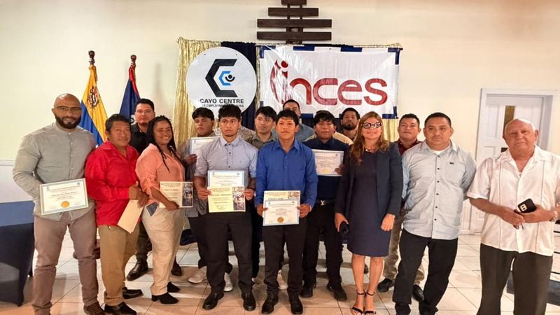 Más de 130 beliceños realizan capacitación productiva con el Inces
