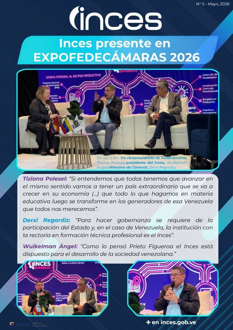 Inces presente en ExpoFedecámaras 2026