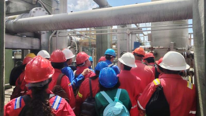 MONAGAS | Plantas y taladros son visitadas por participantes para complementar su proceso de formación profesional